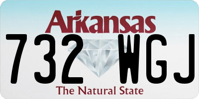 AR license plate 732WGJ