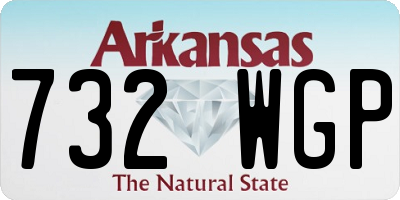 AR license plate 732WGP