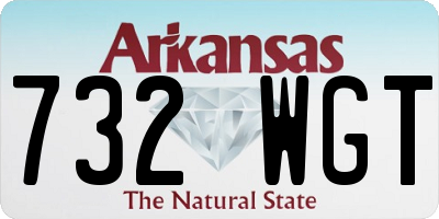 AR license plate 732WGT