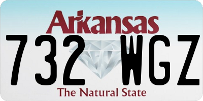 AR license plate 732WGZ