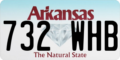 AR license plate 732WHB