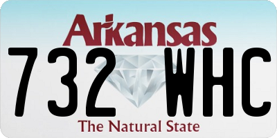 AR license plate 732WHC