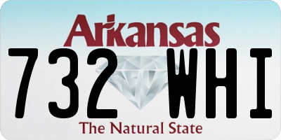 AR license plate 732WHI