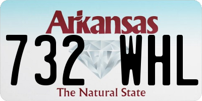 AR license plate 732WHL