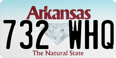 AR license plate 732WHQ