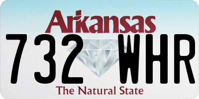AR license plate 732WHR