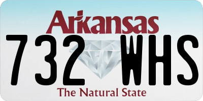 AR license plate 732WHS