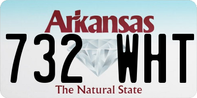 AR license plate 732WHT