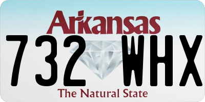 AR license plate 732WHX