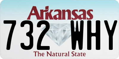 AR license plate 732WHY