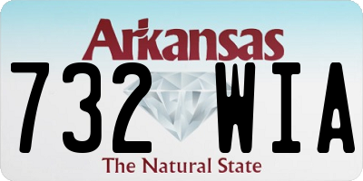 AR license plate 732WIA
