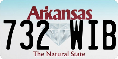 AR license plate 732WIB