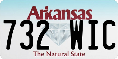 AR license plate 732WIC