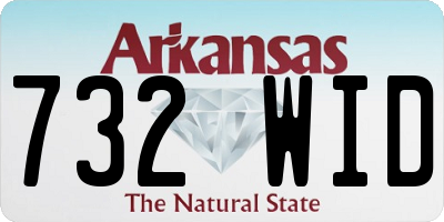 AR license plate 732WID