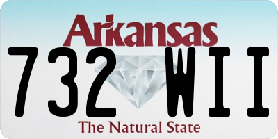 AR license plate 732WII