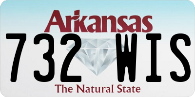 AR license plate 732WIS