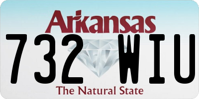 AR license plate 732WIU