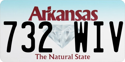 AR license plate 732WIV
