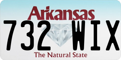 AR license plate 732WIX