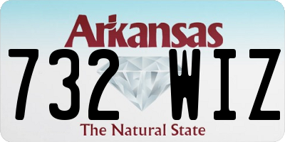 AR license plate 732WIZ