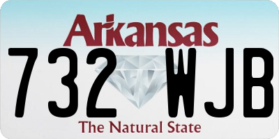 AR license plate 732WJB