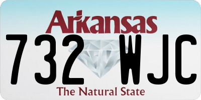 AR license plate 732WJC