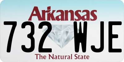 AR license plate 732WJE