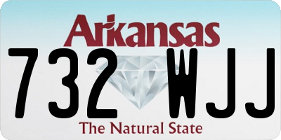 AR license plate 732WJJ