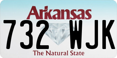 AR license plate 732WJK