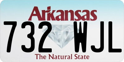 AR license plate 732WJL