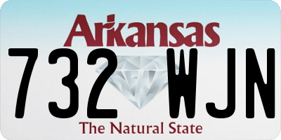 AR license plate 732WJN