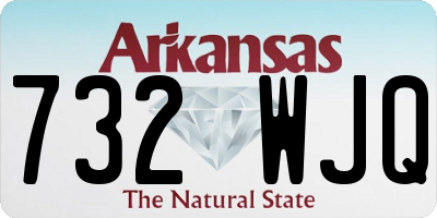 AR license plate 732WJQ