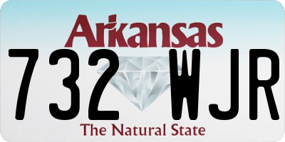 AR license plate 732WJR