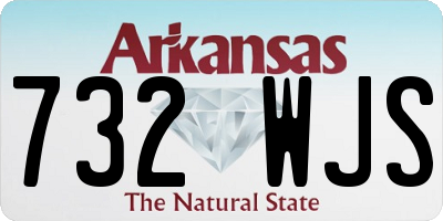 AR license plate 732WJS