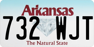 AR license plate 732WJT