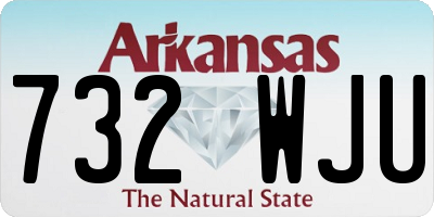 AR license plate 732WJU