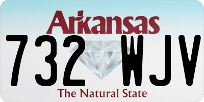 AR license plate 732WJV