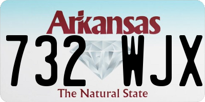 AR license plate 732WJX