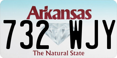 AR license plate 732WJY