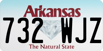 AR license plate 732WJZ