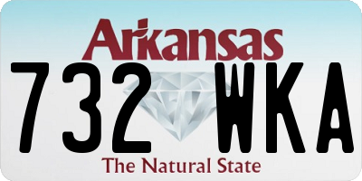 AR license plate 732WKA