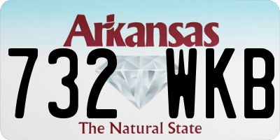 AR license plate 732WKB