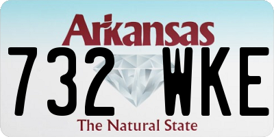 AR license plate 732WKE