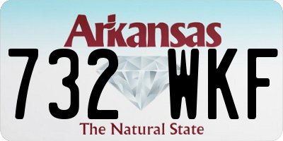 AR license plate 732WKF