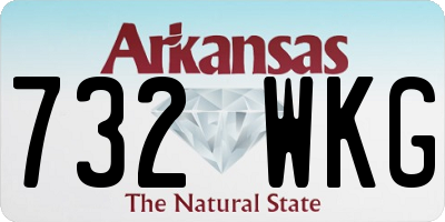 AR license plate 732WKG