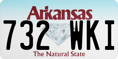 AR license plate 732WKI