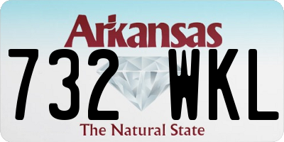 AR license plate 732WKL