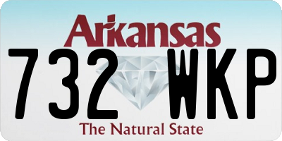 AR license plate 732WKP