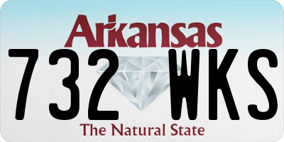 AR license plate 732WKS