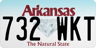 AR license plate 732WKT